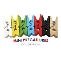 Kit 30 Mini Prendedores Coloridos de Madeira para Decoração de Natal Pendurar Fotos Artesanato - Wincy Natal