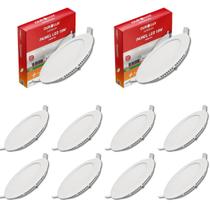 Kit 30 Painel Led Embutir 18w Bivolt 6500k Redondo Ourolux Kit 30 Painel Led Embutir 18w Bivolt 6500k Redondo Ourolux