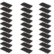 Kit 30 Paletes Plástico Estrado Pallet Resistente 50x50 Preto Kit 30 Paletes Plástico Estrado Pallet Resistente 50x50 Preto