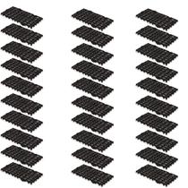 Kit 30 Paletes Plástico Estrado Pallet Resistente 50x50 Preto Kit 30 Paletes Plástico Estrado Pallet Resistente 50x50 Preto
