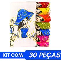 Kit 30 Pano Para Fazer Saia Crochê Boneca Artesã Glitter