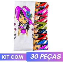 Kit 30 Pano Para Fazer Saia Crochê Boneca Artesã Glitter