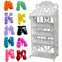 Kit 30 Pares de Sapatos Sapatinhos Para Bonecas + Mini Sapateira - Sheilinha Confecção Kit 30 Pares de Sapatos Sapatinhos Para Bonecas + Mini Sapateira - Sheilinha Confecção