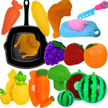 Kit 30 Peças Comidinha Infantil Frutinhas E Legumes