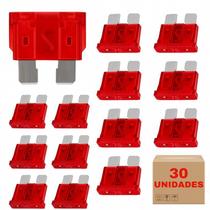 Kit 30 Peças Fusível Lamina Comum 10 Amperes Automotiva Lote Kit 30 Peças Fusível Lamina Comum 10 Amperes Automotiva Lote