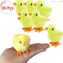 Kit 30 Pintinho Amarelinho Brinquedo Pelúcia Corda Infantil