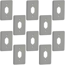 Kit 30 Placa 4x2 1 Posto Padrão Brasil Cinza Pial 54396