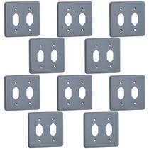 Kit 30 Placa 4x4 Cinza Pial 54391 2 Tomadas Pb Silentoque