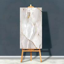 kit 30 Placa Adesiva Marmorizada 3D Revestimento em Mármore 30x60cm Banheiro Cozinha Lavável