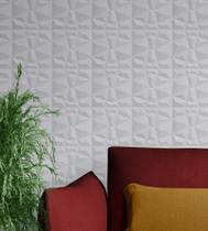 Kit 30 Placas 25x25cm 3D Decorativa Diamante Revestimento Plástico PVC Auto Relevo