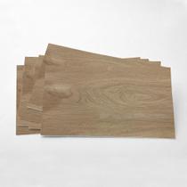 Kit 30 Placas Adesiva Flexível para Parede Madeira Tauari 30x60cm