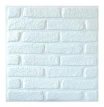 Kit 30 Placas Decorativas 3 D Tijolinho Branco 50x50 Cm