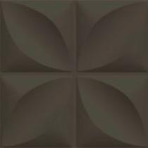 Kit 30 Placas Decorativas 3D Pétalas Preto 50x50 cm