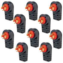 Kit 30 Plug Macho 3p+t 30a Com Trava Com Prensa Pial 56406 Kit 30 Plug Macho 3p+t 30a Com Trava Com Prensa Pial 56406