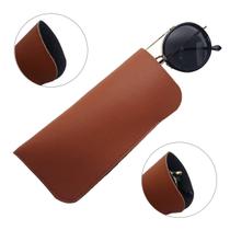Kit 30 Porta Oculos de Sol Estojo para Oculos de Grau Capinha em Sintético Ecológico Marrom