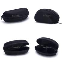 Kit 30 Porta Oculos Estojo Para Óculos De Sol Com Zíper Preto