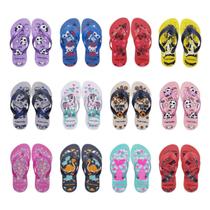 Kit 30 Pr Chinelo Infantil Estampa Menina Menino Atacado K37