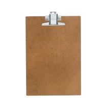 Kit 30 Prancheta MDF A4 Com Prendedor Resistente de Metal