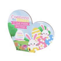 Kit 30 Presentes de Páscoa Coração Mdf Kit 30 Presentes de Páscoa Coração Mdf