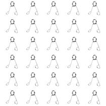 Kit 30 Presilhas para Barra de Musculação Fitness 28,5mm/1.1/8" Polegadas