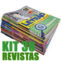 Kit 30 Revistas De Passatempo Caça Palavras Letras Grandes Ideal Para Idosos Sem Repetição