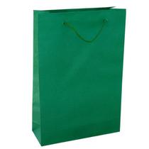 Kit 30 Sacolas Papel Verde Bandeira Presente 25X17X6Cm Bolsa - On Store