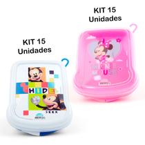 kit 30 Sanduicheiras Infantil de Plástico mickey e minnie kit 30 Sanduicheiras Infantil de Plástico mickey e minnie