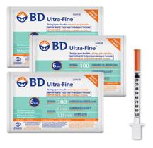 Kit 30 Seringa Ultra Fine Bd Insulina 100ui X 6mm Kit 30 Seringa Ultra Fine Bd Insulina 100ui X 6mm