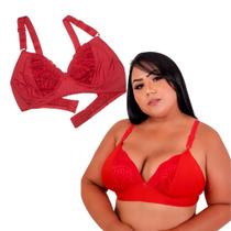 Kit 30 Sutiã Reforçado Plus Size Sem Bojo Top Feminino Alça Larga Laycra