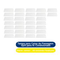 Kit 30 Tampa para Caixa de Passagem Split para Ar Condicionado Joinsul Branco