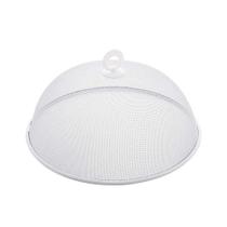Kit 30 Tela Protetora para Alimento Cúpula Redonda de Metal Branca com Alça Lyor 30x12cm