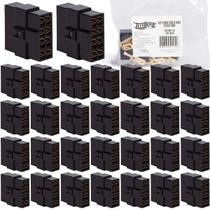 Kit 30 Terminal Conector 8 Vias Trava Macho Fêmea Technoise