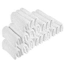 Kit 30 Toalhas de Rosto Para Salão Beleza 100% Algodão 40 x 65 cm Branca