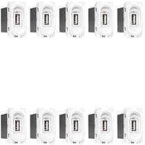 Kit 30 Tomada Carregador Usb Nereya Pial 1500ma Branco Kit 30 Tomada Carregador Usb Nereya Pial 1500ma Branco
