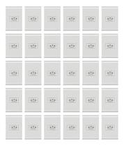 Kit 30 Tomada Simples 20a 4x2 Branca Embutir Liz Tramontina