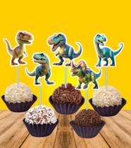 Kit 30 topper para doces Dinossauro, topper para docinho dino baby, festa de aniversário Kit 30 topper para doces Dinossauro, topper para docinho dino baby, festa de aniversário