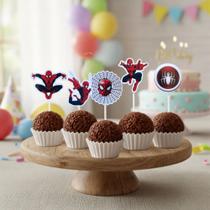 Kit 30 Topper Para Docinho Homem Aranha Spiderman Enfeite Doces Brigadeiro Aniversario Festa Infantil Pronta Entrega Kit 30 Topper Para Docinho Homem Aranha Spiderman Enfeite Doces Brigadeiro Aniversario Festa Infantil Pronta Entrega