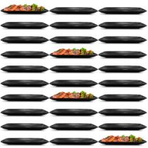Kit 30 Travessas Retangulares 27 Cm em Melamina/Plastico para Sushi Bestfer