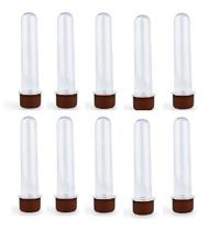 Kit 30 Tubetes Marrom 12Cm Acrílico Para Personalizar Festa Kit 30 Tubetes Marrom 12Cm Acrílico Para Personalizar Festa