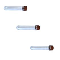 Kit 30 un Tubete Acrílico com tampa Marrom 12cm para Festas Kit 30 un Tubete Acrílico com tampa Marrom 12cm para Festas