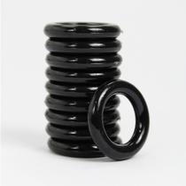 Kit 30 Unidades Argolas Plásticas 23mm Preto Para Artesanato Multiuso Kit 30 Unidades Argolas Plásticas 23mm Preto Para Artesanato Multiuso
