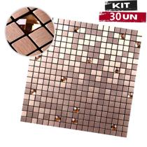 Kit 30 unidades Pastilhas Decorativa de Vidro Autocolante Lavável Banheiro Cozinha Kit 30 unidades Pastilhas Decorativa de Vidro Autocolante Lavável Banheiro Cozinha