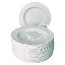 Kit 30 Unidades Prato De Melamina Fundo Redondo 25 cm