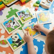 Kit 30 Unidades Quebra Cabeça Infantil Toymix 15x15cm Brinquedo Encaixe Divertido