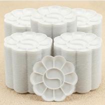 Kit 300 Bandeja Godê Plástico Formato Flor 12 Cavidades Produção Ateliê Artesanato Pintura Madeira - Kit 300 Bandeja Godê Plástico Formato Flor 12 Cavidades Produção Ateliê Artesanato Pintura Madeira -