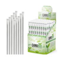 Kit 300 Canudos De Papel 22cm Branco 6mm Atacado Restaurante
