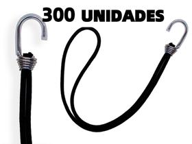 Kit 300 Elásticos Extensor Borracha p/ Caminhão Carreta PRETO