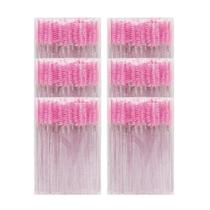 Kit 300 Escovinhas Com Glitter Descartáveis P/ Extensão E Cílios Sobrancelhas