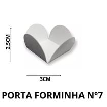 Kit 300 Formas 4 Pétalas Branca Média nº7 Doces Brigadeiro