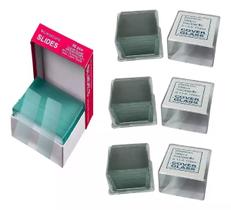 Kit 300 Lâminas P/ Microscópio 24x24mm + 26x76 Lamínula